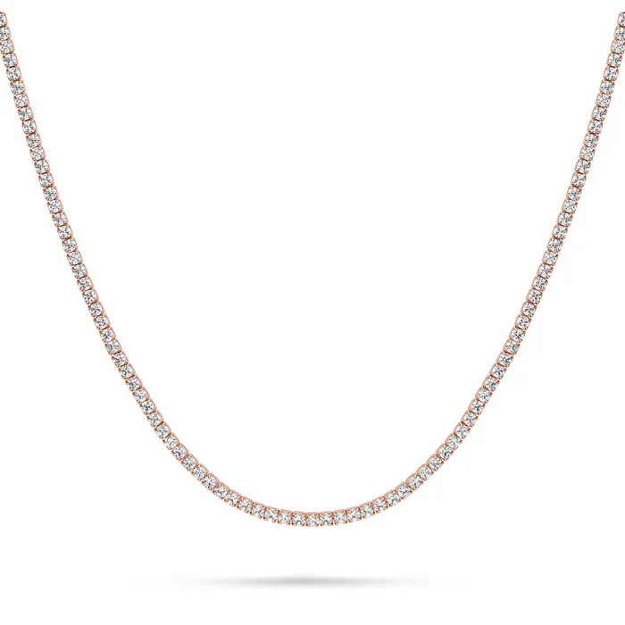 BERRICLE CZ Tennis Choker Necklace in Sterling Silver Necklaces