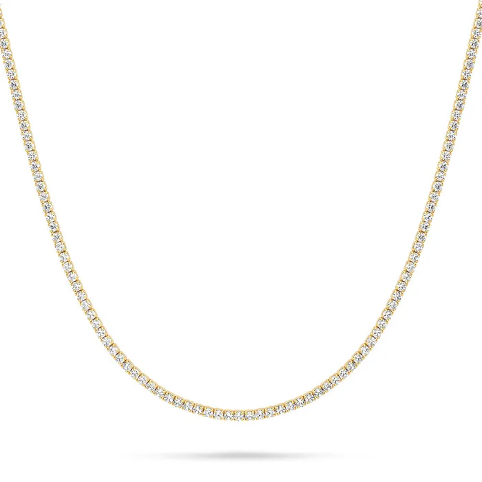 BERRICLE CZ Tennis Choker Necklace in Sterling Silver Necklaces