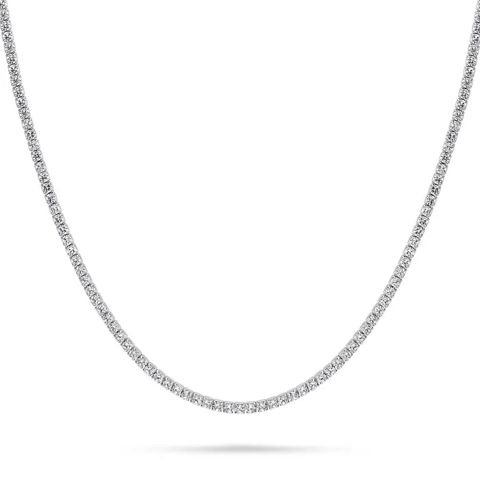 BERRICLE CZ Tennis Choker Necklace in Sterling Silver Necklaces