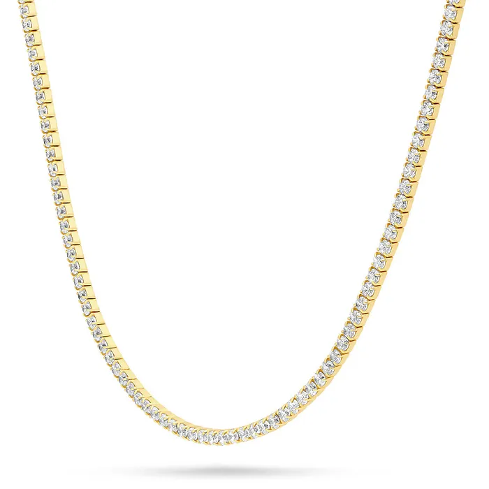 BERRICLE CZ Tennis Choker Necklace in Sterling Silver Necklaces