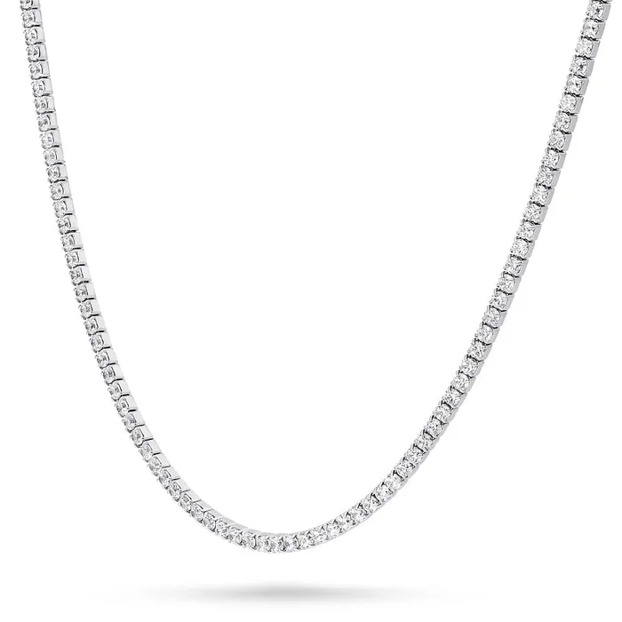 BERRICLE CZ Tennis Choker Necklace in Sterling Silver Necklaces