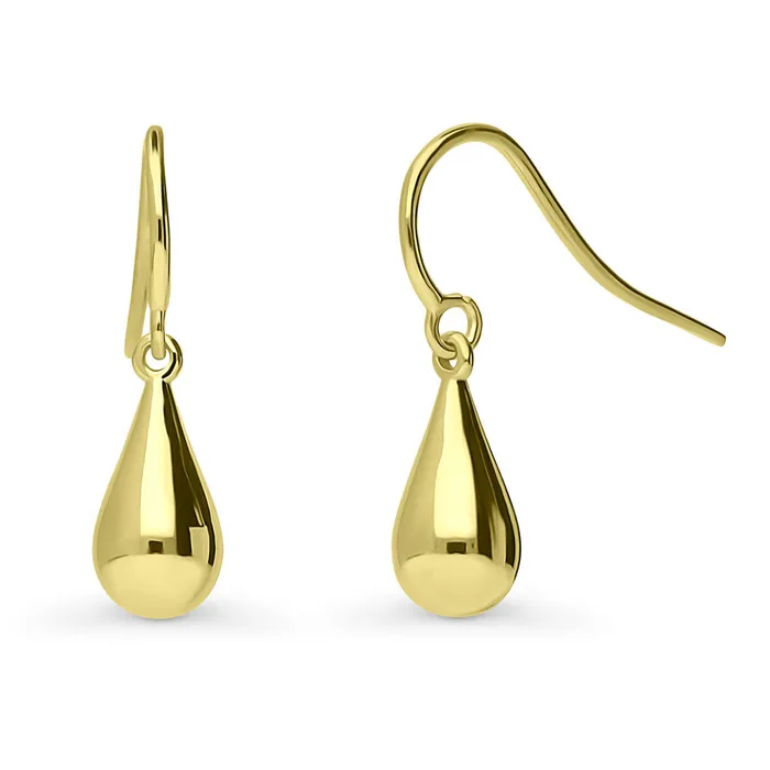 BERRICLE Earrings Teardrop Fish Hook Earrings in Sterling Silver
