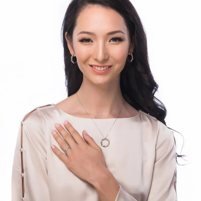 BERRICLE Leaf Filigree CZ Necklace in Sterling Silver Necklaces