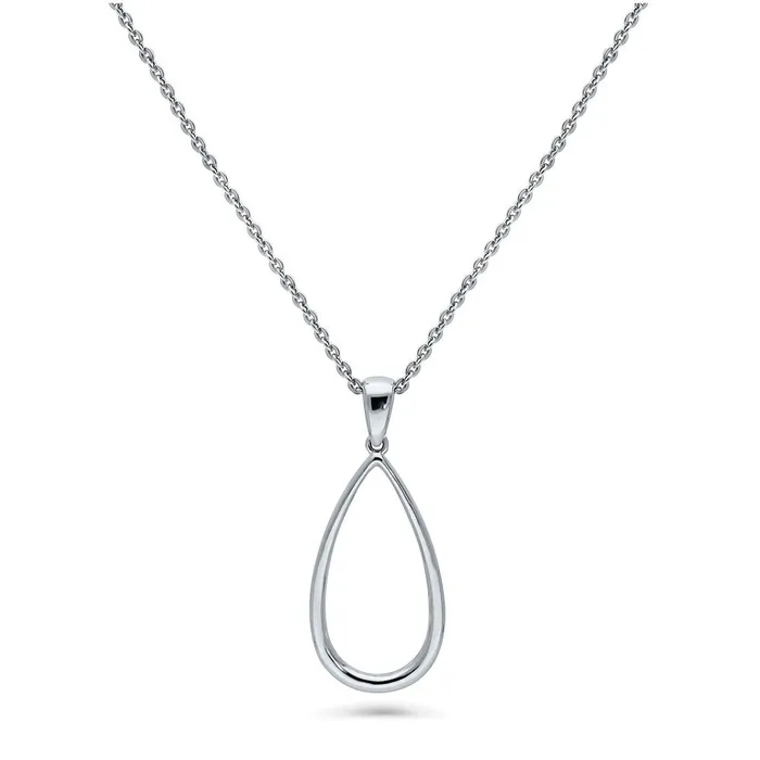 BERRICLE Necklaces Teardrop Necklace and Earrings in Sterling Silver