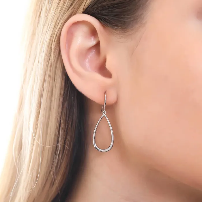 BERRICLE Necklaces Teardrop Necklace and Earrings in Sterling Silver