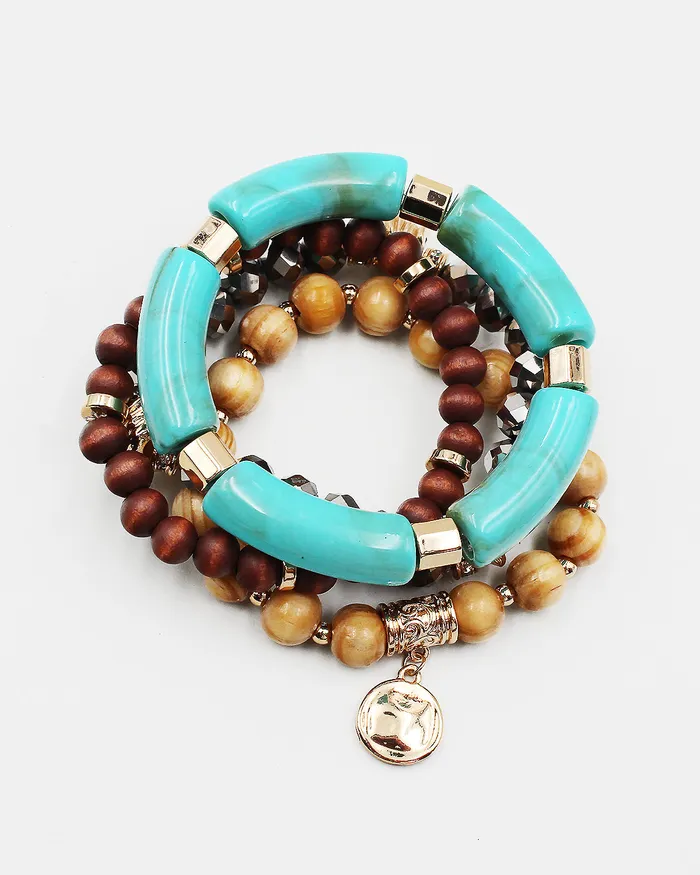 Bracelets 062022 Multiple Layered Mixed Bead Bracelet Bracelets 062022 Multiple Layered Mixed Bead Bracelet