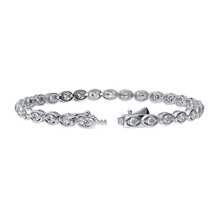 Bracelets BERRICLE EastWest CZ Tennis Bracelet in Sterling Silver