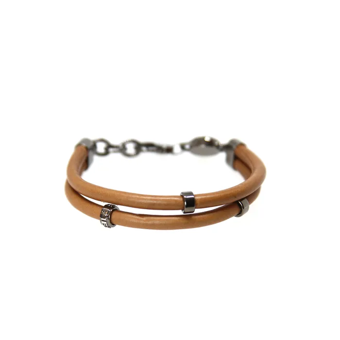 Bracelets Diesel Mens Bracelet Base Meta With Gun Metal Color Light Brown Leather Diesel Bracelets Diesel Mens Bracelet Base Meta With Gun Metal Color Light Brown Leather Diesel