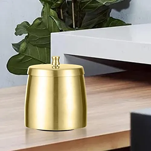Bracelets Dropshipped via Social Commerce Network MILAAN Windproof Ashtray with Lid Stainless Steel Rainproof for Smoking Smokers Gold Bracelets Dropshipped via Social Commerce Network MILAAN Windproof Ashtray with Lid Stainless Steel Rainproof for Smoking Smokers Gold