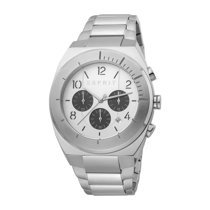 Bracelets Esprit Esprit Mens Chronograph Watch Silver Color Ss Bracelet White Dial With Date Bracelets Esprit Esprit Mens Chronograph Watch Silver Color Ss Bracelet White Dial With Date