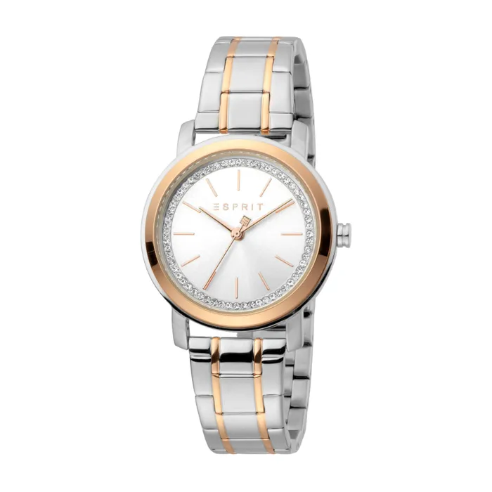 Bracelets Esprit Women Watch Two Tone Silver Rose Gold Color Case Silver Dial Two Tone Silver Rose Gold Color Stainless Steel Metal Bracelet Esprit Bracelets Esprit Women Watch Two Tone Silver Rose Gold Color Case Silver Dial Two Tone Silver Rose Gold Color Stainless Steel Metal Bracelet Esprit