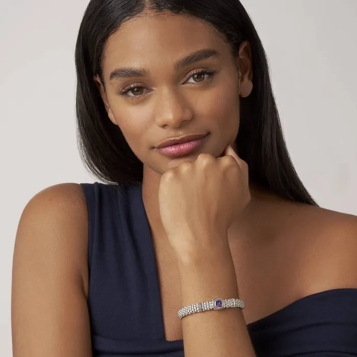 Bracelets Rittenhouse Amethyst Caviar Bracelet 9mm LAGOS Bracelets Rittenhouse Amethyst Caviar Bracelet 9mm LAGOS