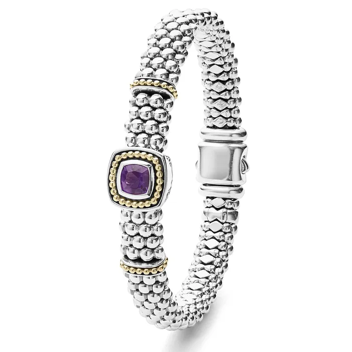 Bracelets Rittenhouse Amethyst Caviar Bracelet 9mm LAGOS Bracelets Rittenhouse Amethyst Caviar Bracelet 9mm LAGOS