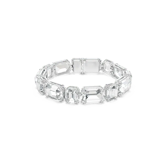 Bracelets Swarovski Swarovski Millenia Tennis Bracelet Octagon Cut White Rhodium Plated Bracelets Swarovski Swarovski Millenia Tennis Bracelet Octagon Cut White Rhodium Plated