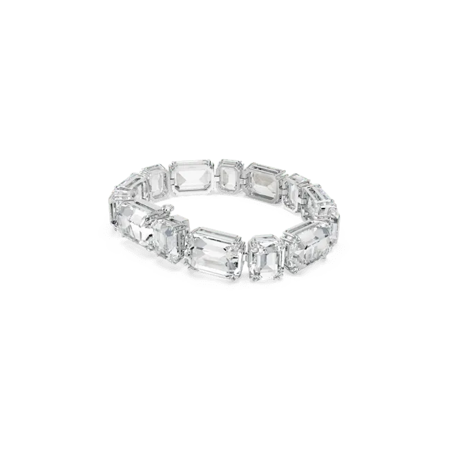 Bracelets Swarovski Swarovski Millenia Tennis Bracelet Octagon Cut White Rhodium Plated Bracelets Swarovski Swarovski Millenia Tennis Bracelet Octagon Cut White Rhodium Plated