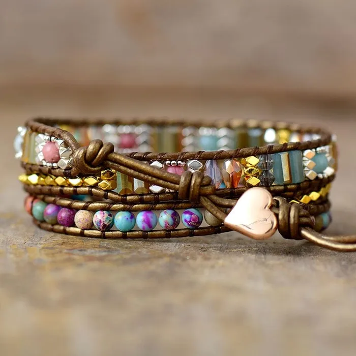 Bracelets wickedafstore Heart Protection Wrap Bracelet