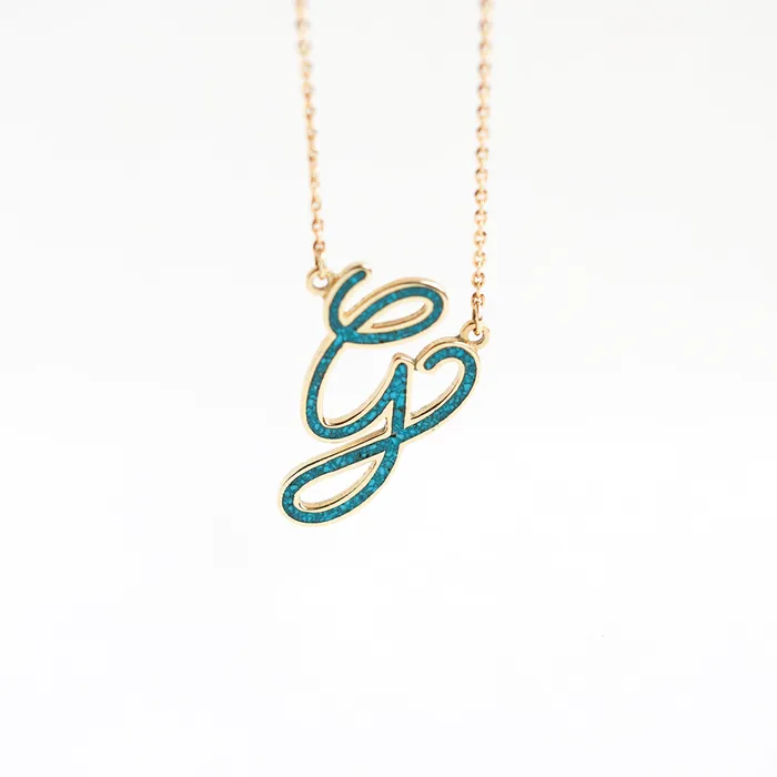 Capucinne Necklaces Kelila Turquoise Inlay Necklace