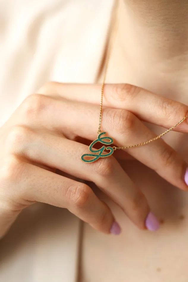 Capucinne Necklaces Kelila Turquoise Inlay Necklace