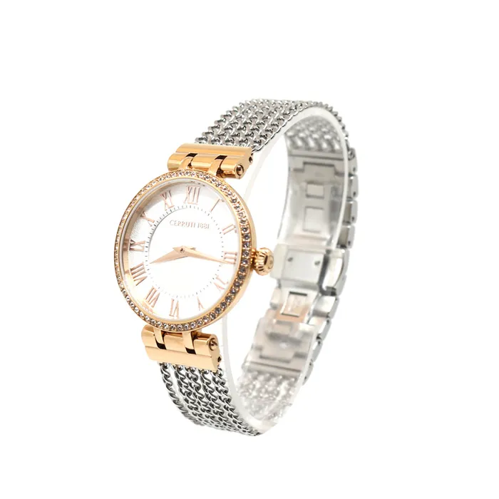 Cerruti Bracelets Cerruti Ladies Watch With Rose GoldCase SilverDial Metal Bracelet Cerruti Bracelets Cerruti Ladies Watch With Rose GoldCase SilverDial Metal Bracelet