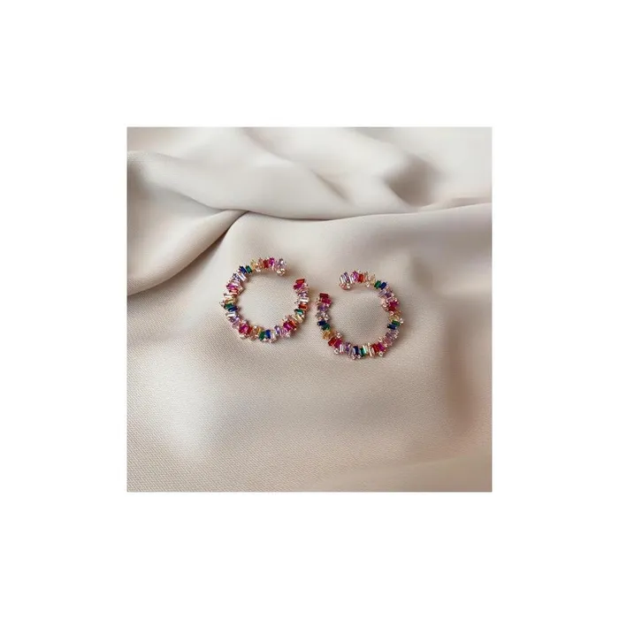 Chato Julia Earring Black And Rainbow Chato Earrings Chato Julia Earring Black And Rainbow Chato Earrings
