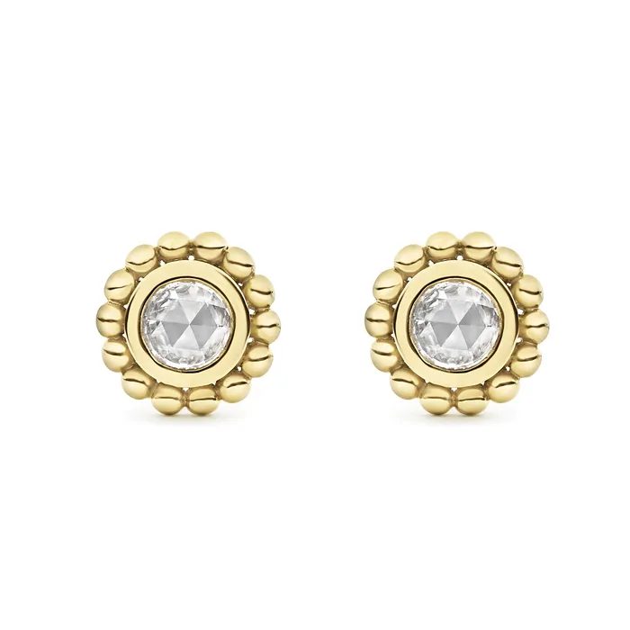 Covet Small Rose Cut Diamond Stud Earrings LAGOS Earrings Covet Small Rose Cut Diamond Stud Earrings LAGOS Earrings