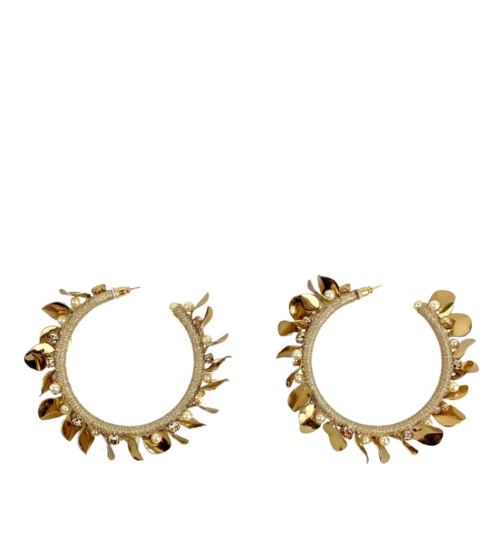 Deepa Gurnani Saphira Earrings in Gold Deepa Gurnani Earrings