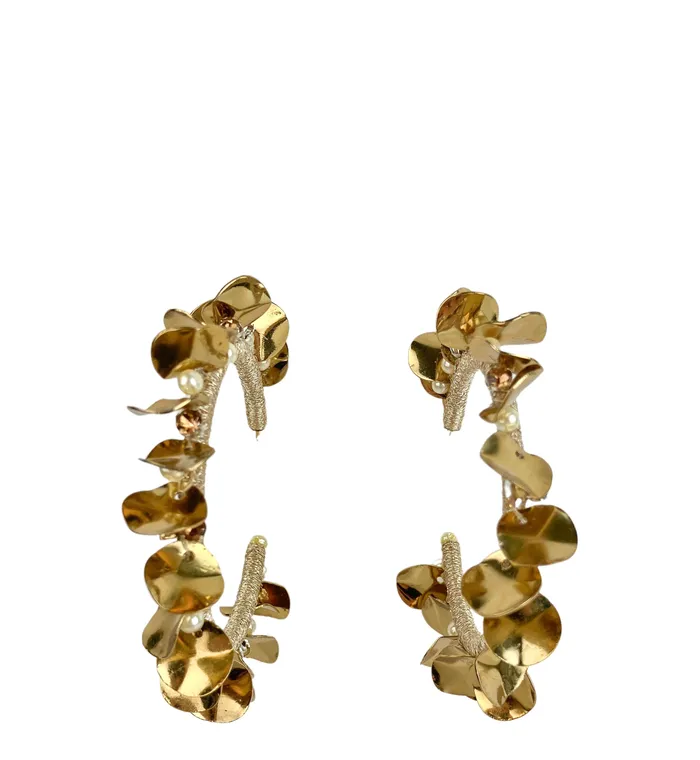 Deepa Gurnani Saphira Earrings in Gold Deepa Gurnani Earrings