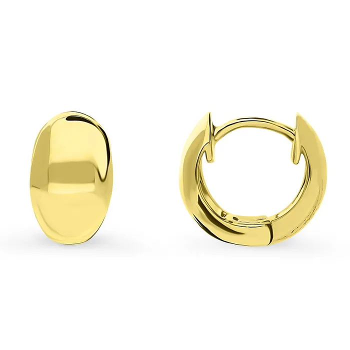 Earrings Dome Mini Huggie Earrings in Sterling Silver 045 BERRICLE