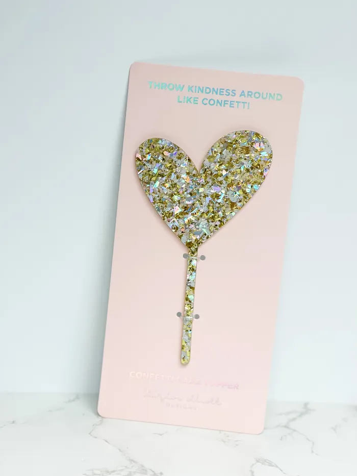 Earrings Numbers Shapes Confetti Pearl Cake Toppers Taylor Elliott Designs