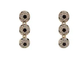 Earrings Prep Obsessed PR Sporty Rhinestone Trio Dangle Earrings Soccer Earrings Prep Obsessed PR Sporty Rhinestone Trio Dangle Earrings Soccer