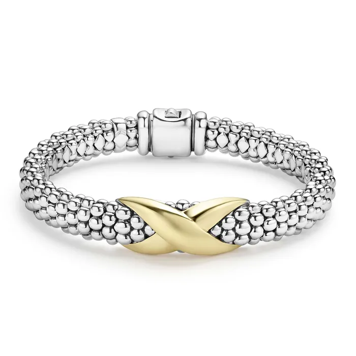 Embrace TwoTone X Caviar Bracelet 9mm LAGOS Bracelets