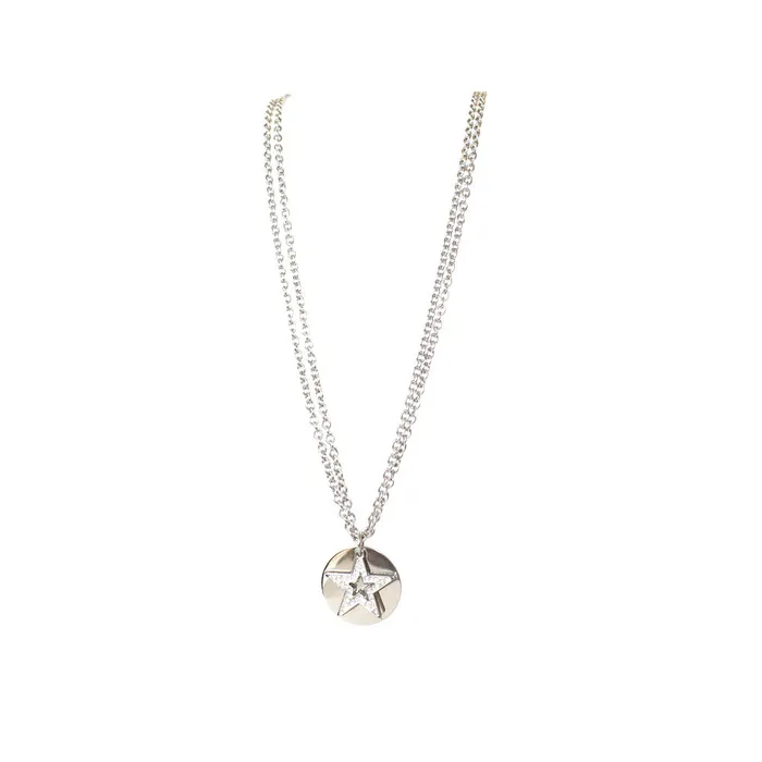 Esprit Necklace Silver Chain Stainless And Double Chain Round With Pendant Gold Esprit Necklaces Esprit Necklace Silver Chain Stainless And Double Chain Round With Pendant Gold Esprit Necklaces