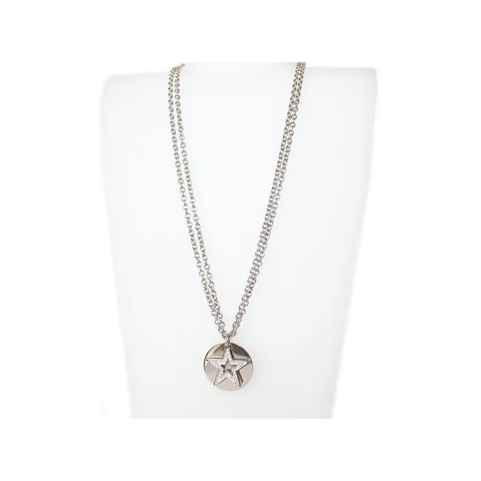 Esprit Necklace Silver Chain Stainless And Double Chain Round With Pendant Gold Esprit Necklaces Esprit Necklace Silver Chain Stainless And Double Chain Round With Pendant Gold Esprit Necklaces