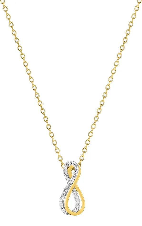 Fontenay Necklaces Fontenay Paris Two Tone 40 cm Necklace with Zirconia