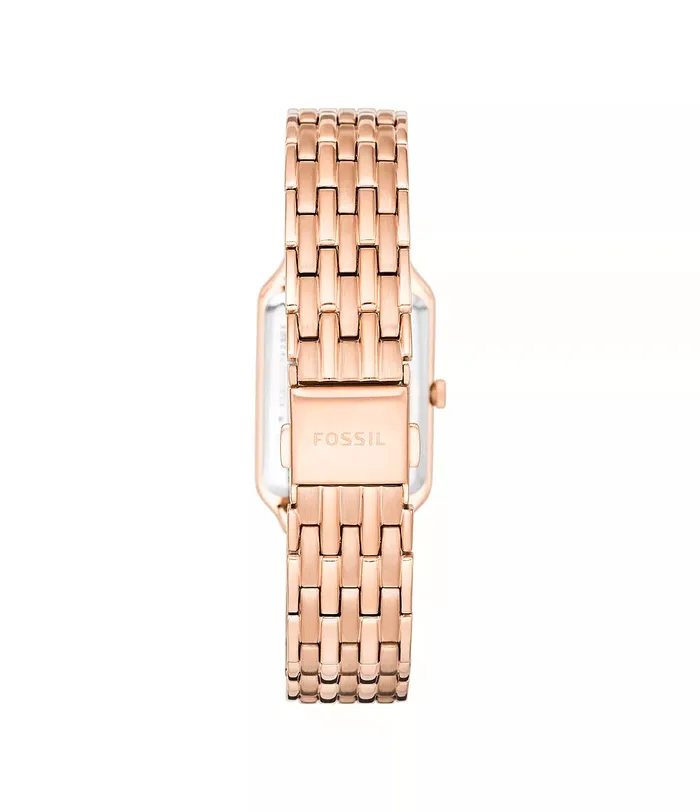 Fossil Earrings Fossil Raquel ThreeHand Date Rose GoldTone Stainless Steel Watch