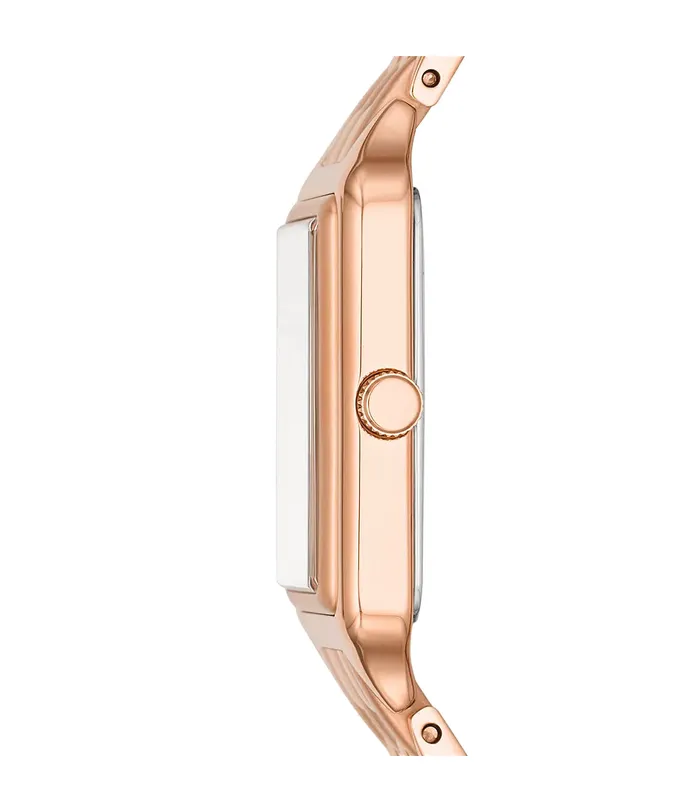 Fossil Earrings Fossil Raquel ThreeHand Date Rose GoldTone Stainless Steel Watch