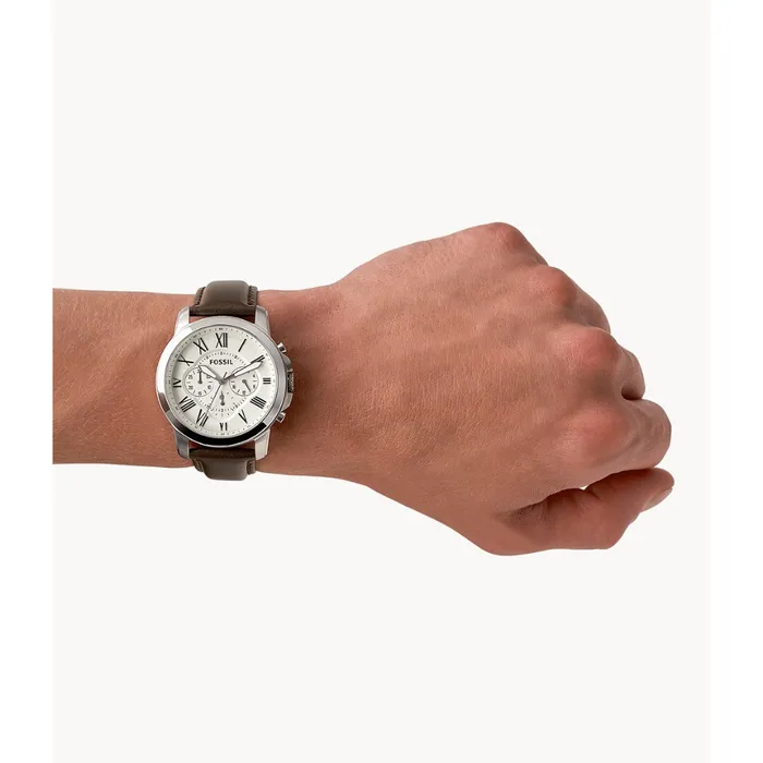 Fossil Grant Mens Chronograph Brown Leather Watch Fossil Watches Fossil Grant Mens Chronograph Brown Leather Watch Fossil Watches