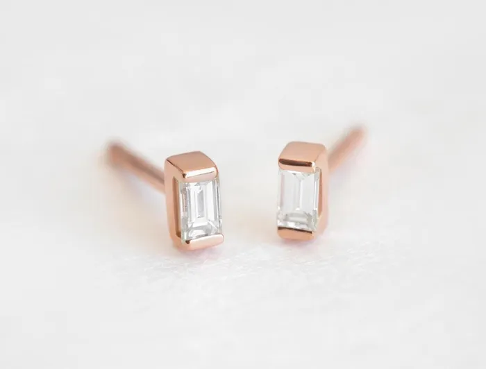Gold Diamond Jewelry Diamond Studs Earring Capucinne Earrings