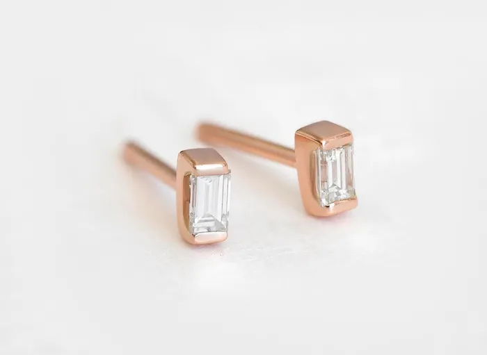 Gold Diamond Jewelry Diamond Studs Earring Capucinne Earrings