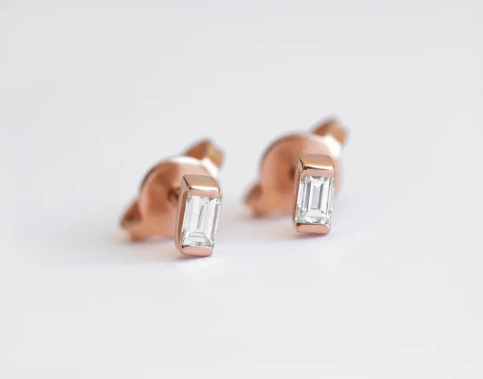 Gold Diamond Jewelry Diamond Studs Earring Capucinne Earrings