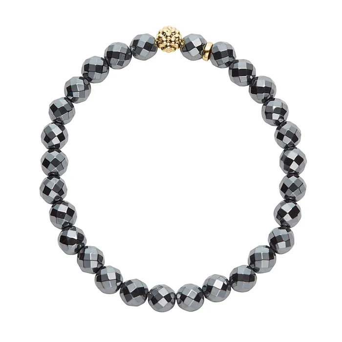 Lagos Bracelets Caviar Icon Hematite Gold Station Bead Bracelet Lagos Bracelets Caviar Icon Hematite Gold Station Bead Bracelet