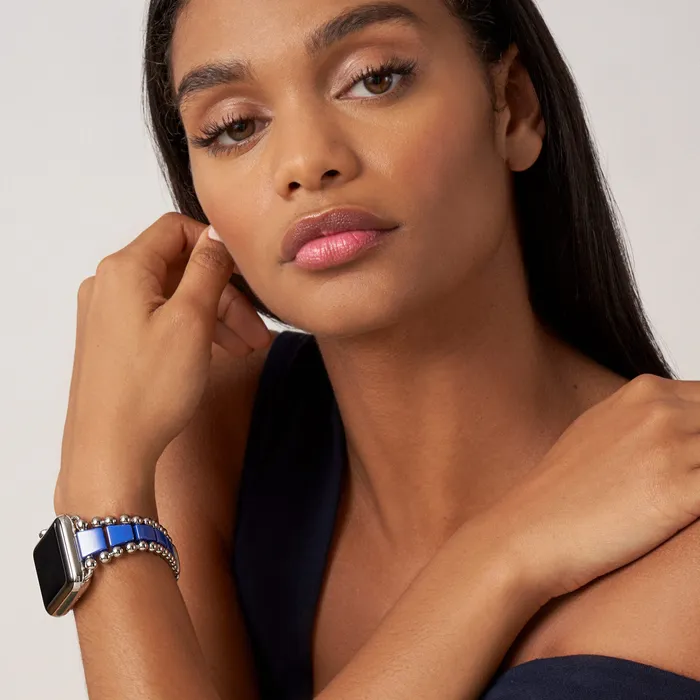 LAGOS Bracelets Smart Caviar Ultramarine Ceramic and Stainless Steel Watch Bracelet4249mm LAGOS Bracelets Smart Caviar Ultramarine Ceramic and Stainless Steel Watch Bracelet4249mm