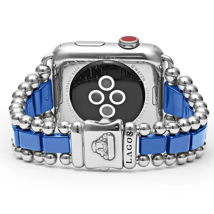LAGOS Bracelets Smart Caviar Ultramarine Ceramic and Stainless Steel Watch Bracelet4249mm LAGOS Bracelets Smart Caviar Ultramarine Ceramic and Stainless Steel Watch Bracelet4249mm