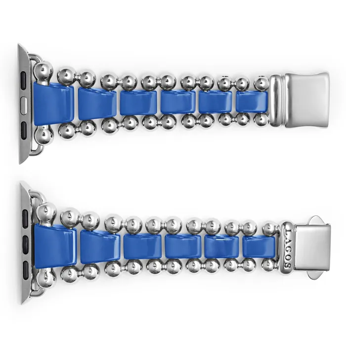 LAGOS Bracelets Smart Caviar Ultramarine Ceramic and Stainless Steel Watch Bracelet4249mm LAGOS Bracelets Smart Caviar Ultramarine Ceramic and Stainless Steel Watch Bracelet4249mm