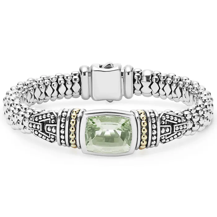 Lagos Caviar Color Prasiolite Caviar Bracelet 9mm Bracelets