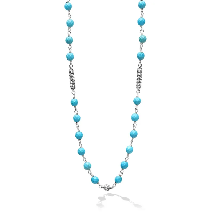 LAGOS Caviar Icon Turquoise Beaded Necklace Necklaces