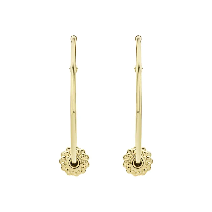 Lagos Earrings Caviar Gold Medium 18K Gold Caviar Ball Hoop Earrings Lagos Earrings Caviar Gold Medium 18K Gold Caviar Ball Hoop Earrings