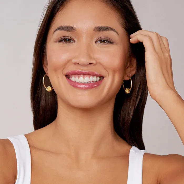 Lagos Earrings Caviar Gold Small 18K Gold Caviar Ball Hoop Earrings Lagos Earrings Caviar Gold Small 18K Gold Caviar Ball Hoop Earrings