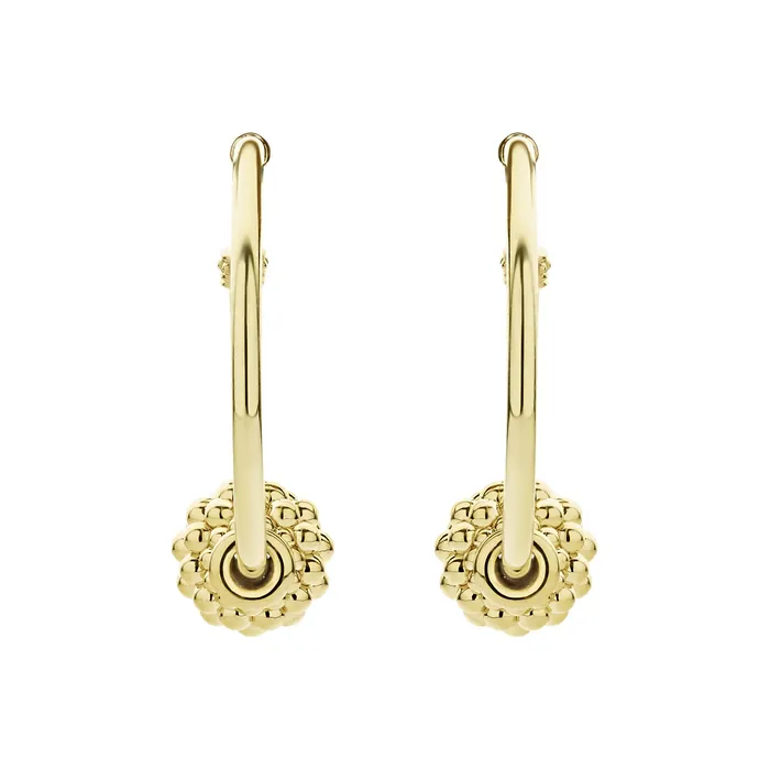 Lagos Earrings Caviar Gold Small 18K Gold Caviar Ball Hoop Earrings Lagos Earrings Caviar Gold Small 18K Gold Caviar Ball Hoop Earrings