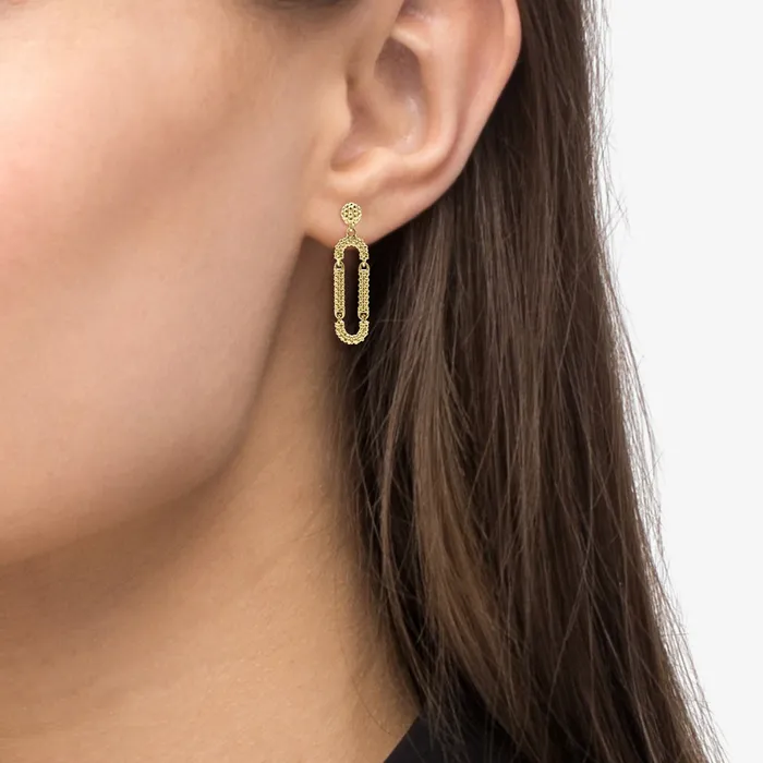 LAGOS Earrings Signature Caviar 18K Gold Superfine Caviar Drop Earrings LAGOS Earrings Signature Caviar 18K Gold Superfine Caviar Drop Earrings
